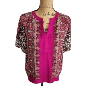 ROSE & Olive fuchsia boho‎ indie blouse size small